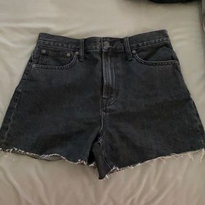 Madewell size 27 shorts never worn black perfect